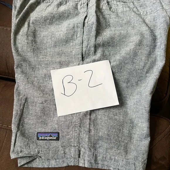 Patagonia Men Bermuda Shorts Organic Cotton Blue - Size M - Picture 7 of 11